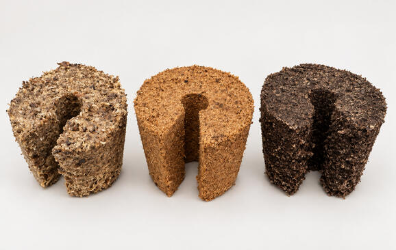 U-POT units made with different substrate blends